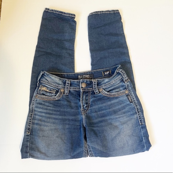 Silver Suki Mid Pencil Skinny Jeans - Picture 3 of 6